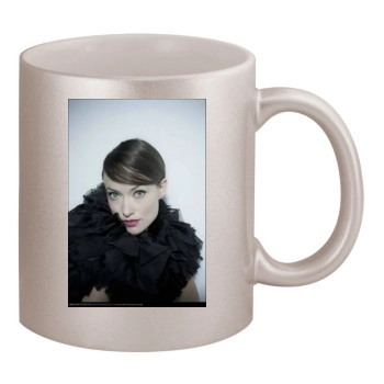 Olivia Wilde 11oz Metallic Silver Mug