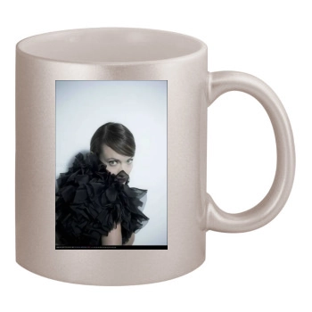 Olivia Wilde 11oz Metallic Silver Mug