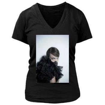 Olivia Wilde Women's Deep V-Neck TShirt