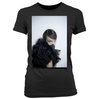 Olivia Wilde Women's Junior Cut Crewneck T-Shirt