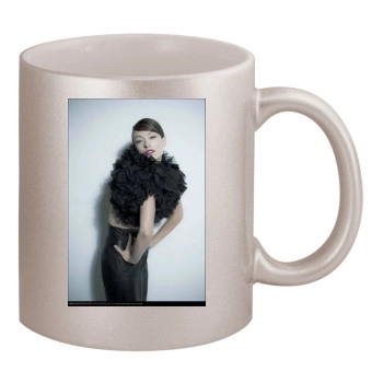 Olivia Wilde 11oz Metallic Silver Mug