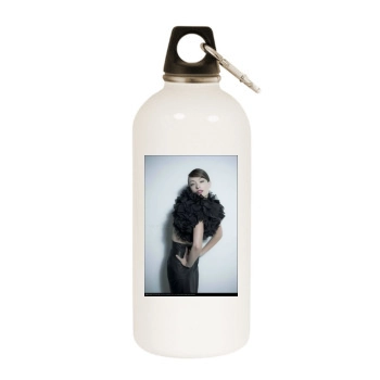 Olivia Wilde White Water Bottle With Carabiner