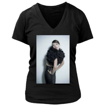 Olivia Wilde Women's Deep V-Neck TShirt