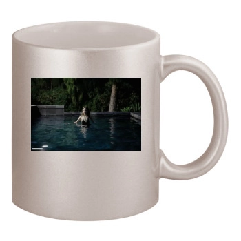 Olivia Wilde 11oz Metallic Silver Mug