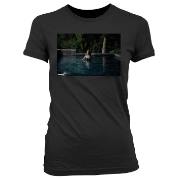 Olivia Wilde Women's Junior Cut Crewneck T-Shirt