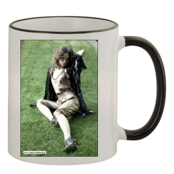 Olivia Wilde 11oz Colored Rim & Handle Mug