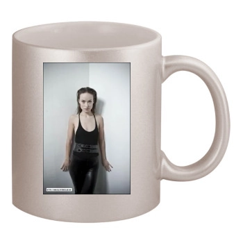 Olivia Wilde 11oz Metallic Silver Mug