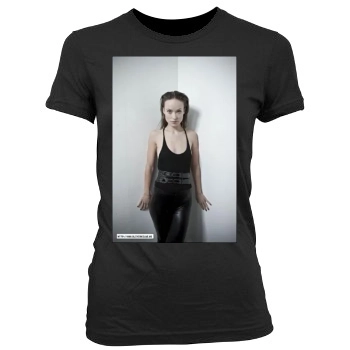 Olivia Wilde Women's Junior Cut Crewneck T-Shirt