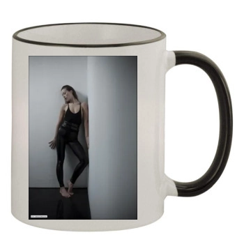 Olivia Wilde 11oz Colored Rim & Handle Mug