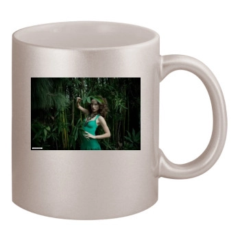 Olivia Wilde 11oz Metallic Silver Mug