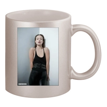 Olivia Wilde 11oz Metallic Silver Mug