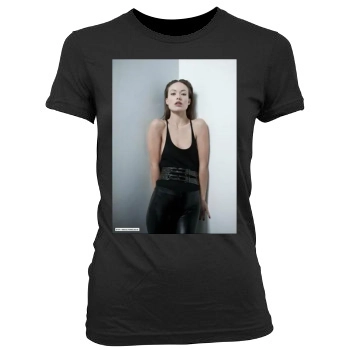 Olivia Wilde Women's Junior Cut Crewneck T-Shirt