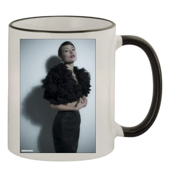 Olivia Wilde 11oz Colored Rim & Handle Mug