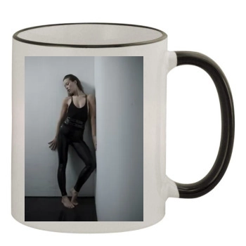 Olivia Wilde 11oz Colored Rim & Handle Mug