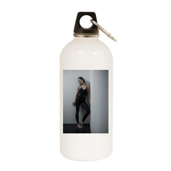 Olivia Wilde White Water Bottle With Carabiner