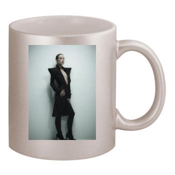 Olivia Wilde 11oz Metallic Silver Mug