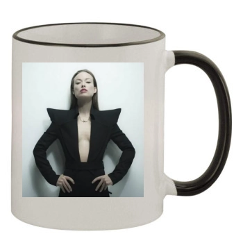 Olivia Wilde 11oz Colored Rim & Handle Mug