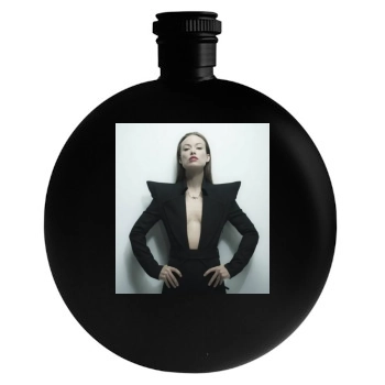 Olivia Wilde Round Flask