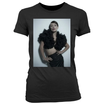 Olivia Wilde Women's Junior Cut Crewneck T-Shirt