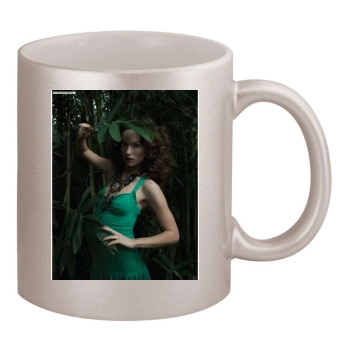 Olivia Wilde 11oz Metallic Silver Mug