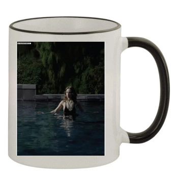 Olivia Wilde 11oz Colored Rim & Handle Mug