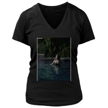 Olivia Wilde Women's Deep V-Neck TShirt