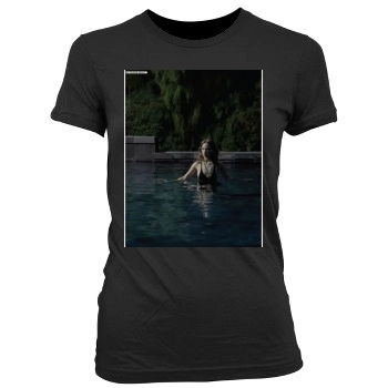 Olivia Wilde Women's Junior Cut Crewneck T-Shirt