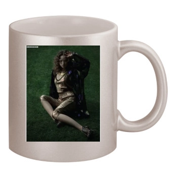 Olivia Wilde 11oz Metallic Silver Mug