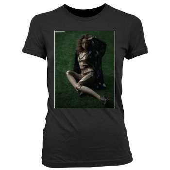 Olivia Wilde Women's Junior Cut Crewneck T-Shirt