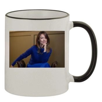 Olivia Wilde 11oz Colored Rim & Handle Mug