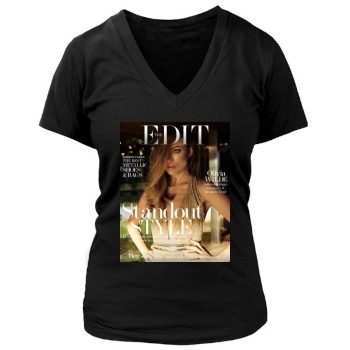 Olivia Wilde Women's Deep V-Neck TShirt