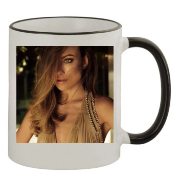 Olivia Wilde 11oz Colored Rim & Handle Mug