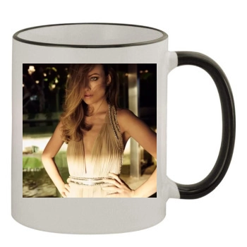 Olivia Wilde 11oz Colored Rim & Handle Mug