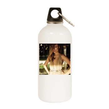 Olivia Wilde White Water Bottle With Carabiner