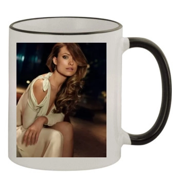 Olivia Wilde 11oz Colored Rim & Handle Mug