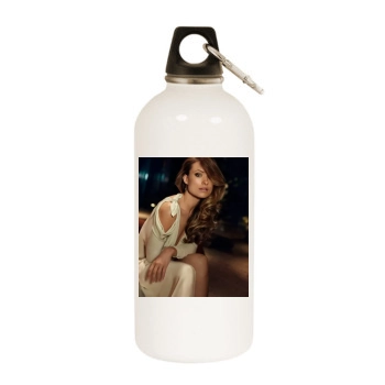 Olivia Wilde White Water Bottle With Carabiner