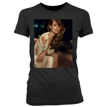 Olivia Wilde Women's Junior Cut Crewneck T-Shirt