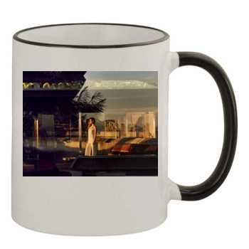 Olivia Wilde 11oz Colored Rim & Handle Mug