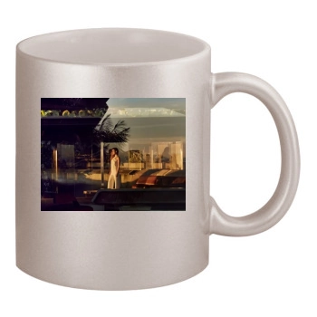 Olivia Wilde 11oz Metallic Silver Mug