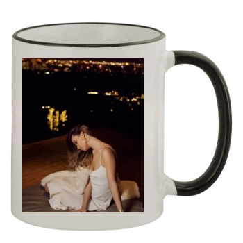 Olivia Wilde 11oz Colored Rim & Handle Mug