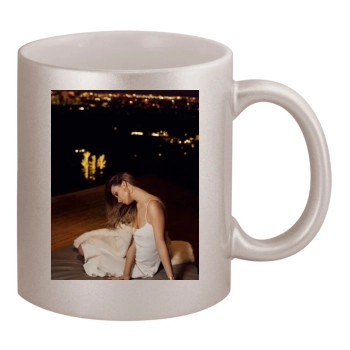 Olivia Wilde 11oz Metallic Silver Mug