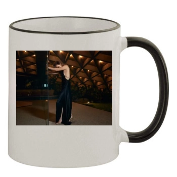 Olivia Wilde 11oz Colored Rim & Handle Mug