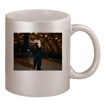 Olivia Wilde 11oz Metallic Silver Mug