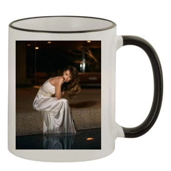 Olivia Wilde 11oz Colored Rim & Handle Mug