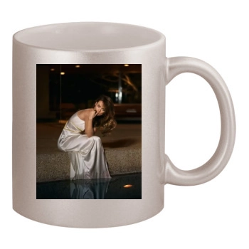 Olivia Wilde 11oz Metallic Silver Mug