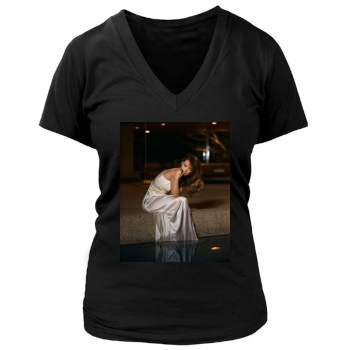 Olivia Wilde Women's Deep V-Neck TShirt