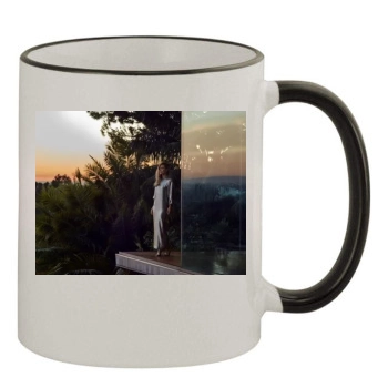 Olivia Wilde 11oz Colored Rim & Handle Mug