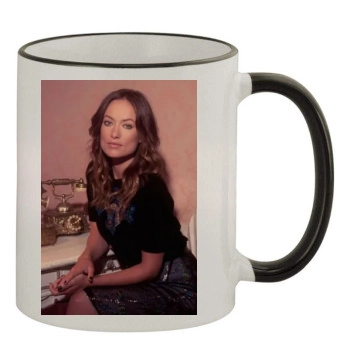 Olivia Wilde 11oz Colored Rim & Handle Mug