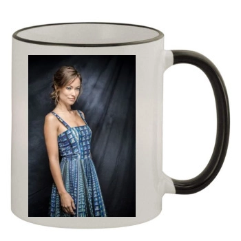 Olivia Wilde 11oz Colored Rim & Handle Mug