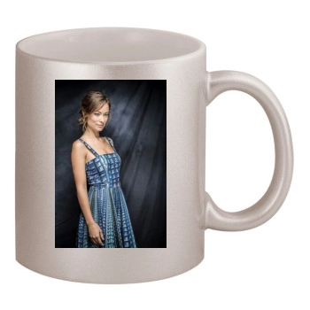 Olivia Wilde 11oz Metallic Silver Mug